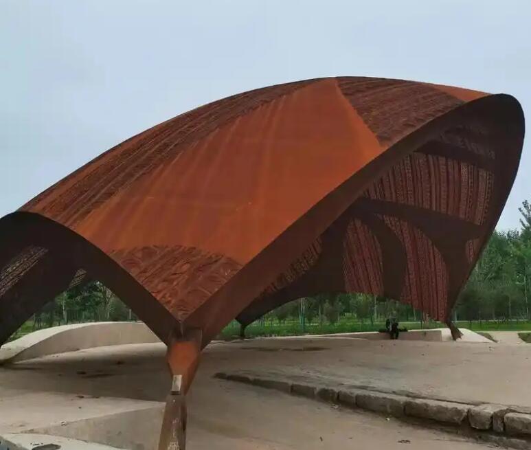 光泽耐候钢幕墙案例